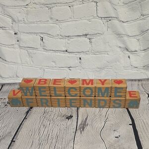 Welcome Friends Sign, Vtg